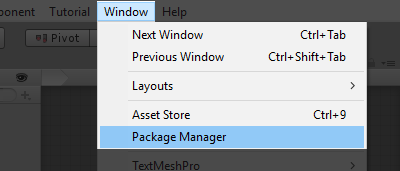 Window - Package Manager